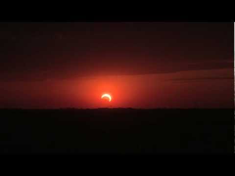 Annular Solar Eclipse 20th May 2012 from vantage point nr Blackwell, OK
