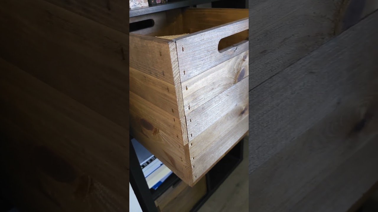 Wooden Crate with handles