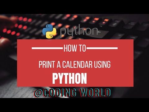 Python Project for beginners | Python Calendar
