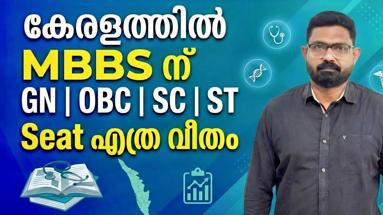 കേരളത്തിൽ MBBS ന്  GN | OBC | SC | ST Seat എത്ര വീതം 