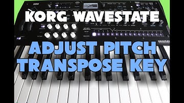 Korg Wavestate Adjust Pitch, Tuning and Key