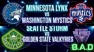 WNBA PRESEASON LIVE STREAM: SEATTLE STORM vs GOLDEN STATE VALKYRIES | WASHINGTON MYSTICS &amp; MINN LYNX