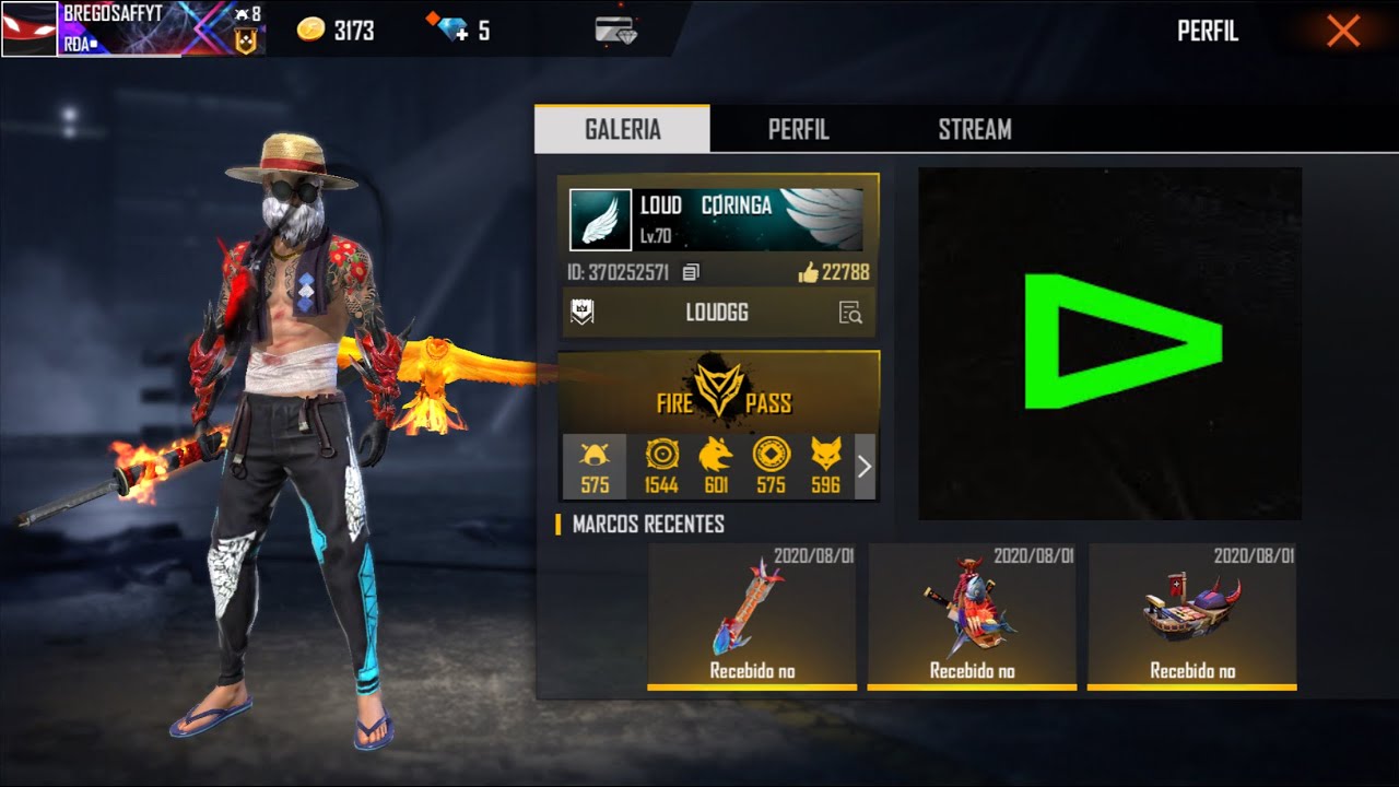 ID DOS JOGADORES GUILDA LOUD NO FREE FIRE - YouTube