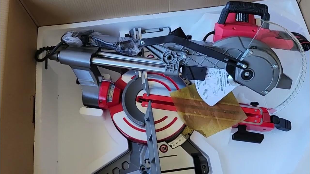 Bauer 10 inch blade miter saw ( unboxing ) YouTube