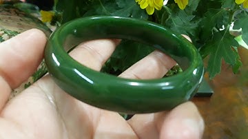 Phong Thủy Vòng Ngọc Bích Thiên Nhiên Nephrite Jade Size 56mm | Linh Khí Đất Việt  0903996911