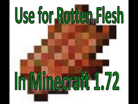 Use for Rotten Flesh in Minecraft 1.7.2!!! - YouTube