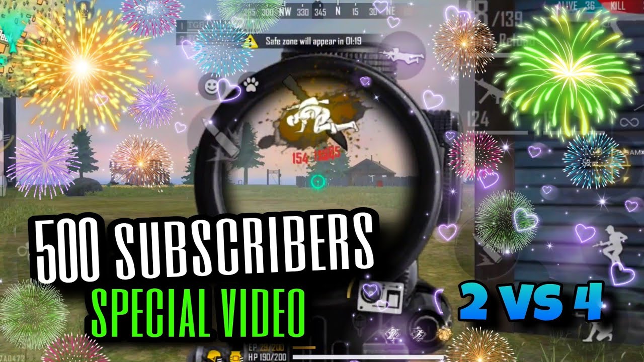 500 subscriber special video 2vs4 full gameplay video first time in my channel