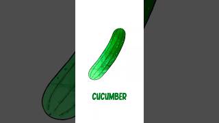 Cucumber Drawing for Kids #kidsdrawing #shorts