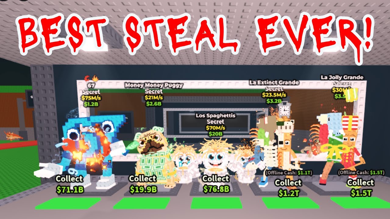 STEALING SUPER RARE BRAINROTS IN STEAL A BRAINROT! - YouTube