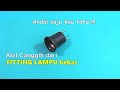 ide kreatif dari fitting lampu bekas