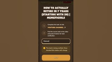 @MemeFiClub #code #How To Actually Retire In 7 Years (Starting With $0) | MemefiGirls