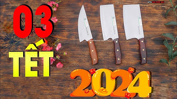 DAO PHÚC SEN, BỘ 3 DAO BẾP THÉP TRẮNG KHÔNG GỈ _ HÀNG CHUẨN CỦA HTX DAO PHÚC SEN
