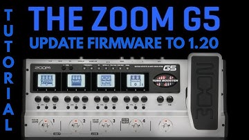 Zoom G5 - Firmware Firmware - English text instruction