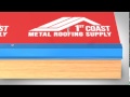 Eave trim installation  1st coast metal roofing supply