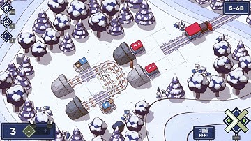 Railbound ( Level 5-6B | Hard 2D Puzzle Game ) | Tutorial and Gameplay