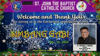 Simbang Gabi 2025 | 2nd Night | Dec. 16, 2025