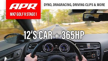 MK7 GOLF R APR STAGE 1 REVIEW | At the Dyno, Drag-strip + more!