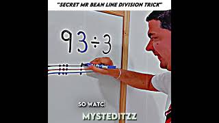Easily DIVIDE using this SECRET Mr Bean line DIVISION TRICK 😲🥶🔥 #shorts