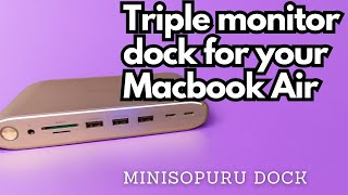 Supercharge Your Apple M1 Macbook Air with Multiple Monitors - Minisopuru Docking Station by Everyday Tech 3,204 views 4 months ago 10 minutes, 2 seconds