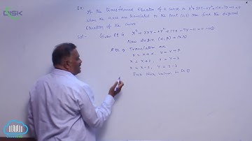 Translation of axes || Problem on Translation of axes 3 || Disk Telangana