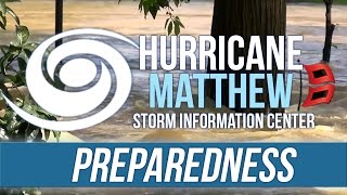 Hurricane Matthew Preparedness