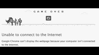 No Internet then Play Dinosaur game on Google Chrome Trick