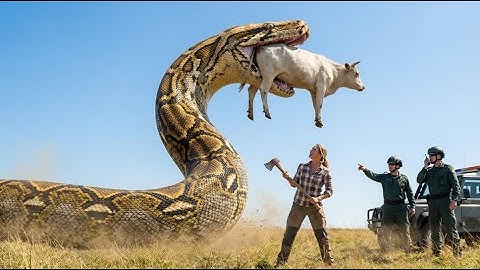 Heroïsch reddingsteam redt moederkoe van gigantische gemuteerde python | Epische dierenreddingsmi...