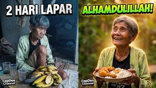 Oh my God!🥺 Grandma Icih has been starving for 2 days without eating rice, only bananas.