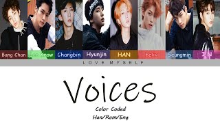 Stray Kids (스트레이 키즈) – Voices (OT8) (Color Coded Lyrics) (Han/Rom/Eng)