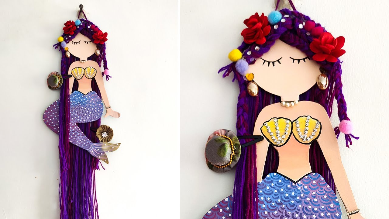 DIY Hair Clip Holder | Mermaid Clip Organizer | Best Out of Waste