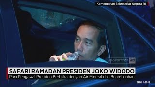 Presiden Jokowi Terpaksa Buka Puasa di Mobil - Safari Ramadan Presiden