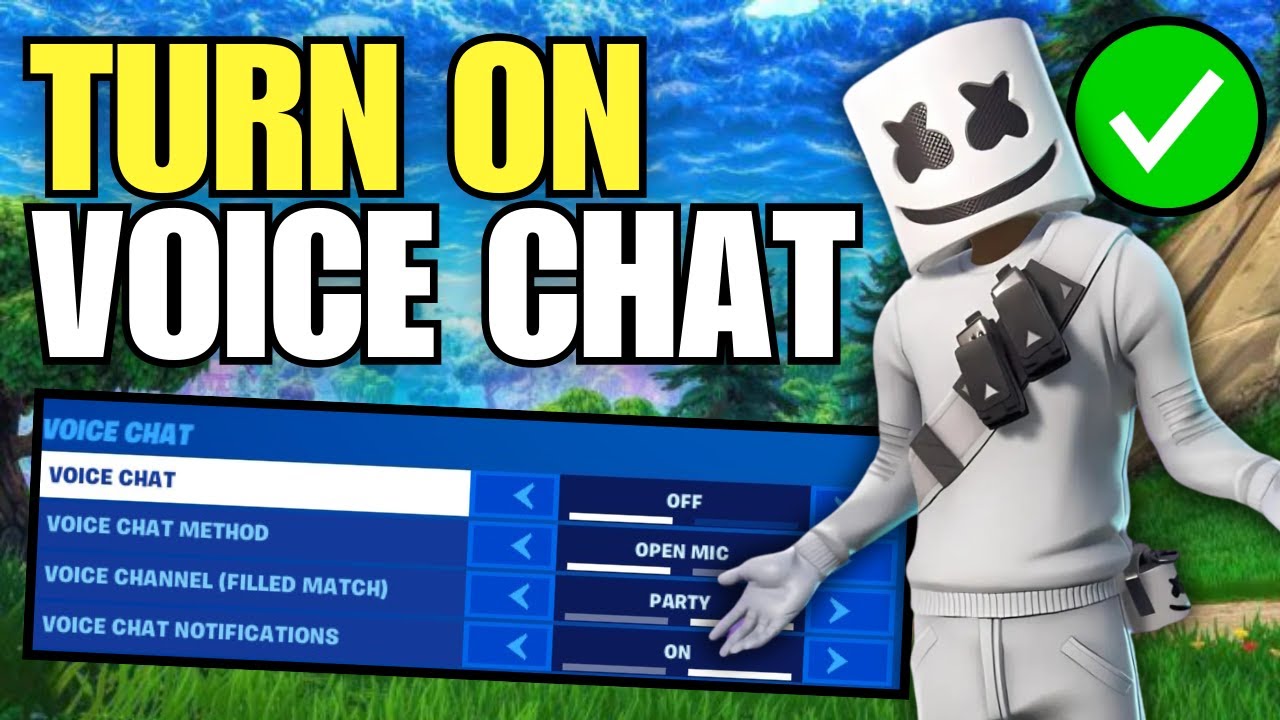 How To Turn On Fortnite Voice Chat Enable Voice Chat YouTube 