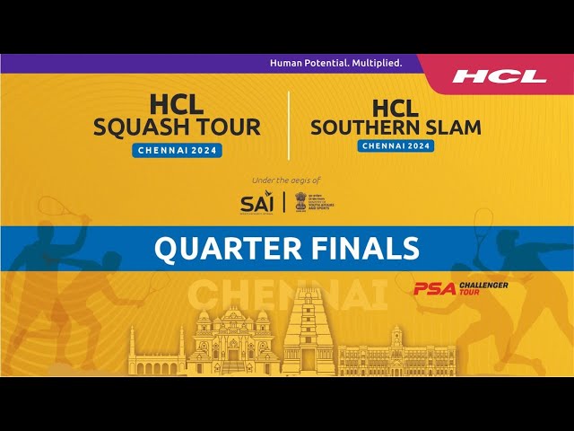 Referee's Feed - Quarter Finals - HCL Squash Tour - Chennai 2024 class=