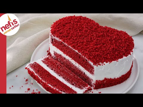 Borcamda Yapıldığına Kimse İnanmıyor 🤭 Kalıpsız Red Velvet Kalp Pasta Tarifi ❤️