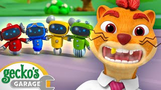 weasel babysits chaotic mechs gecko s garage kids cartoons