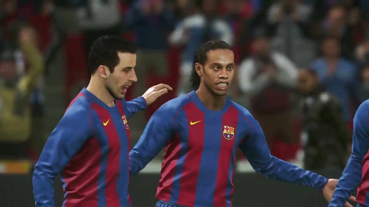 Barcelona x Real Madrid ● La Liga 04/05 | PES 2019