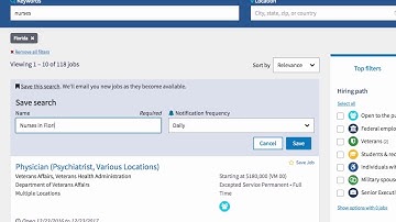USAJOBS Update: Save Your Search