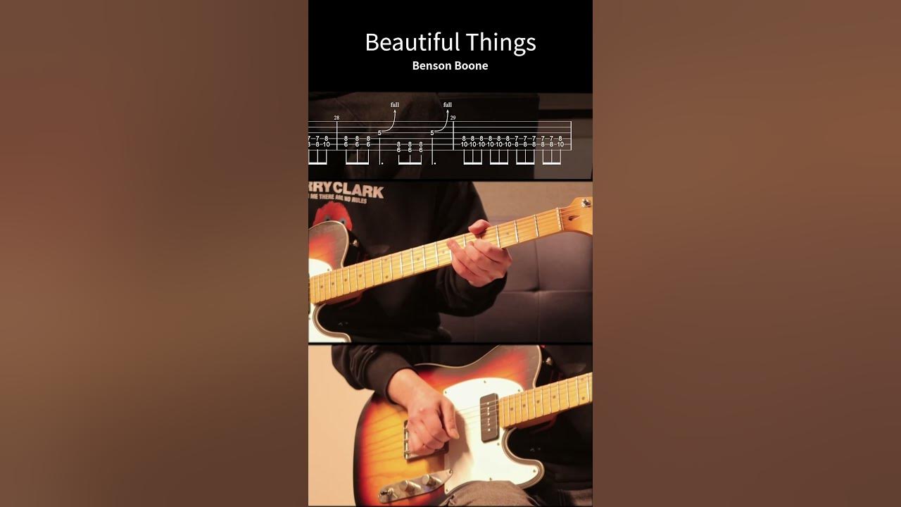 Benson Boone - Beautiful Things l Guitar cover & TAB l 일렉기타 입문 쉬운곡, 타브악보