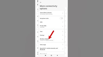 How to enable wireless display connect using wifi in poco phone #shorts