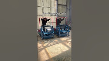 Diesel mobile egg laying block making machine #buildingconstruction #brickwork #blocks