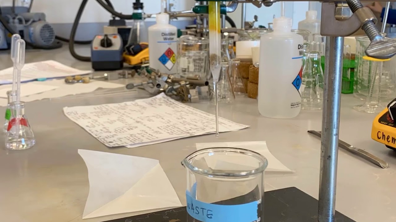 Chromatography bands separating YouTube