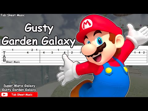 Super Mario Galaxy - Gusty Garden Galaxy Guitar Tutorial