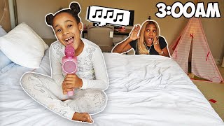 We CAUGHT Cali Singing HER SONG at 3AM