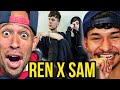 American Rapper FIRST REACTION to Ren & Sam Tompkins - Improvising Around Stevie Wonder   LATCH!