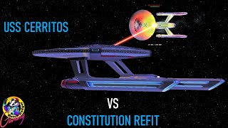 USS Cerritos VS Enterprise A (Constitution Refit) - Star Trek Ship Battles - Bridge Commander
