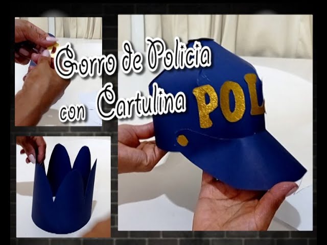 Disfraz Vestido Azul Policia Oficio Con Gorro Y Macana Para Niña