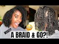 A BRAID & GO?!! THE NEW STRETCHED WASH N GO? How does this work?! Type 4 Hair