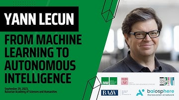 From Machine Learning to Autonomous Intelligence – AI-Talk by Prof. Dr. Yann LeCun