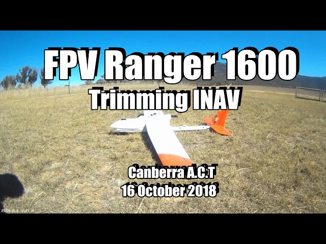 FPV Ranger 1600 - INAV retrimming