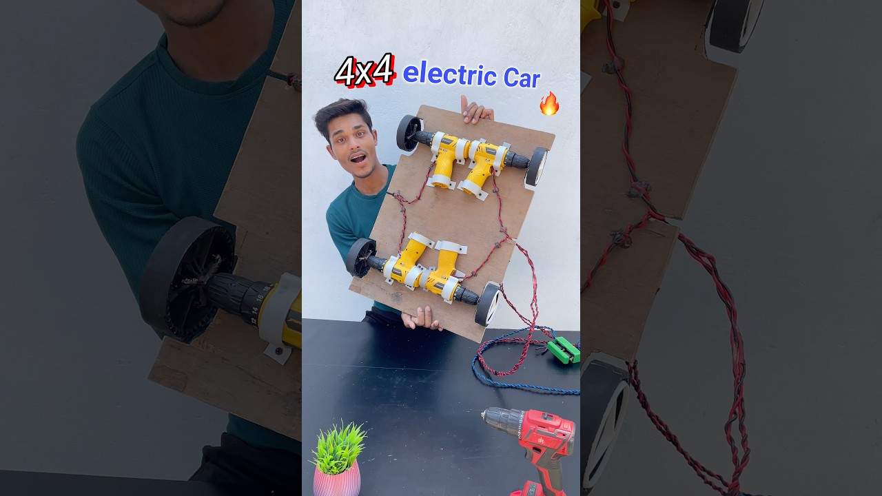 drill machine se Electric Car Banaya🔥